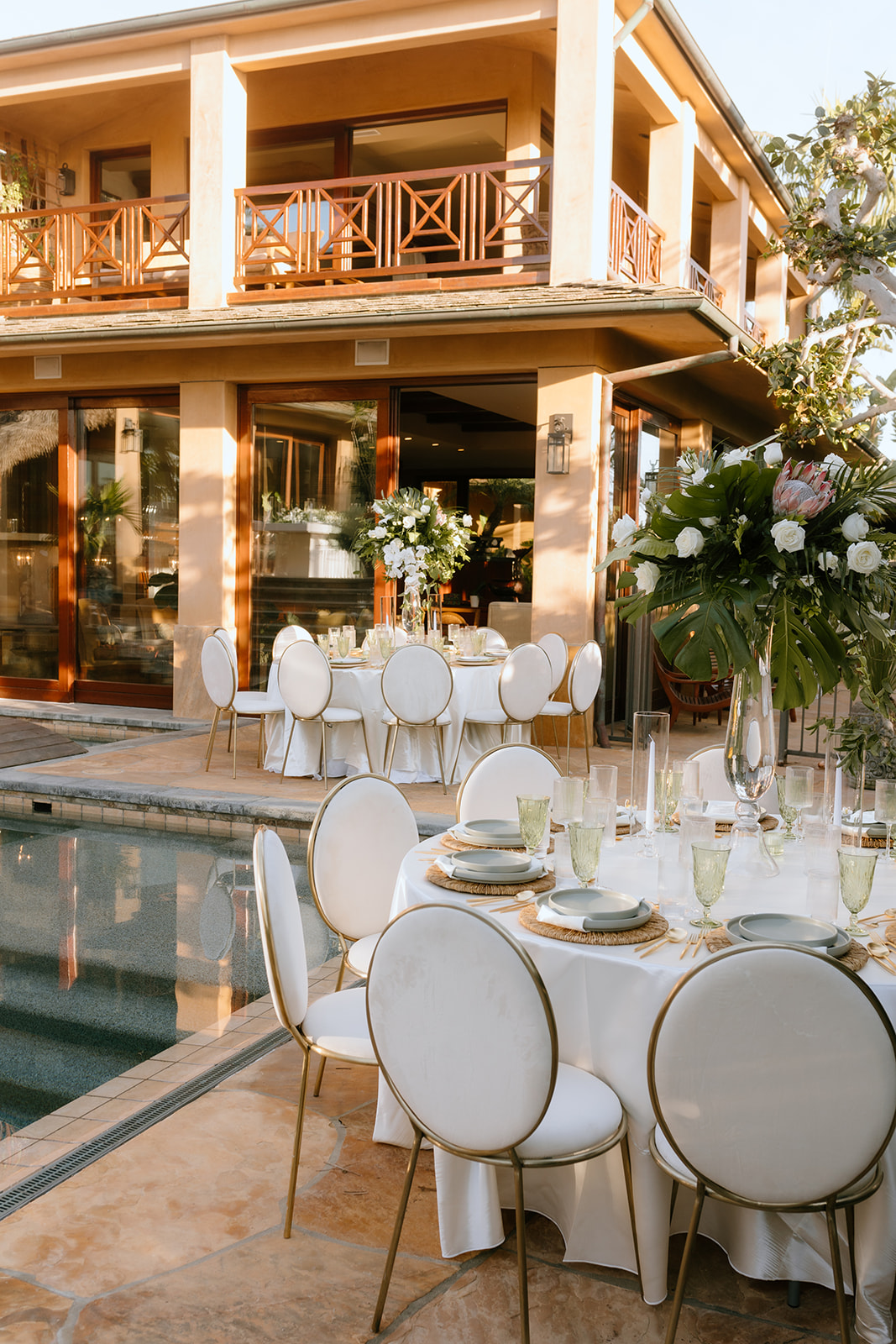 Wedding Reception by pool