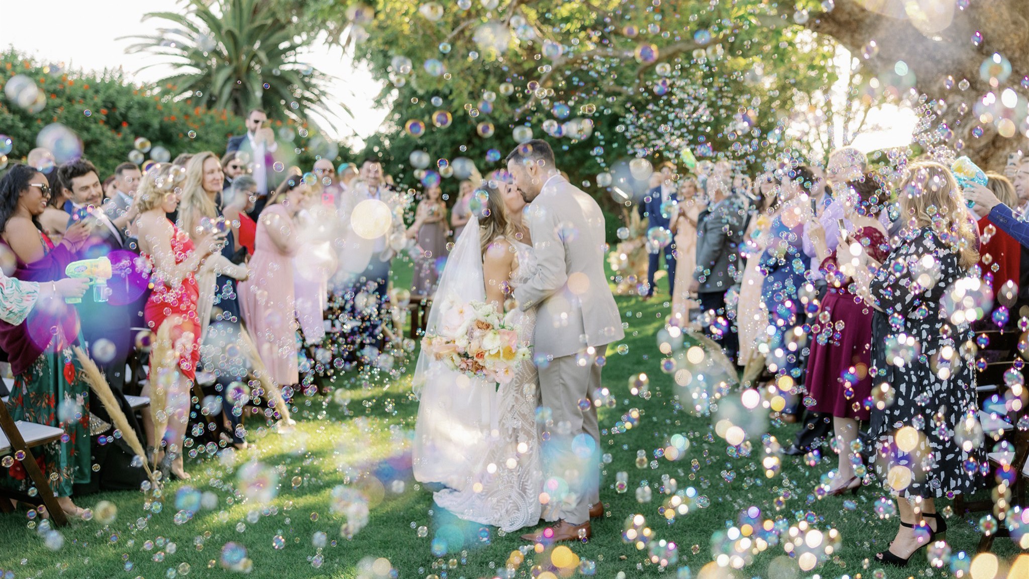Couple with Bubbles